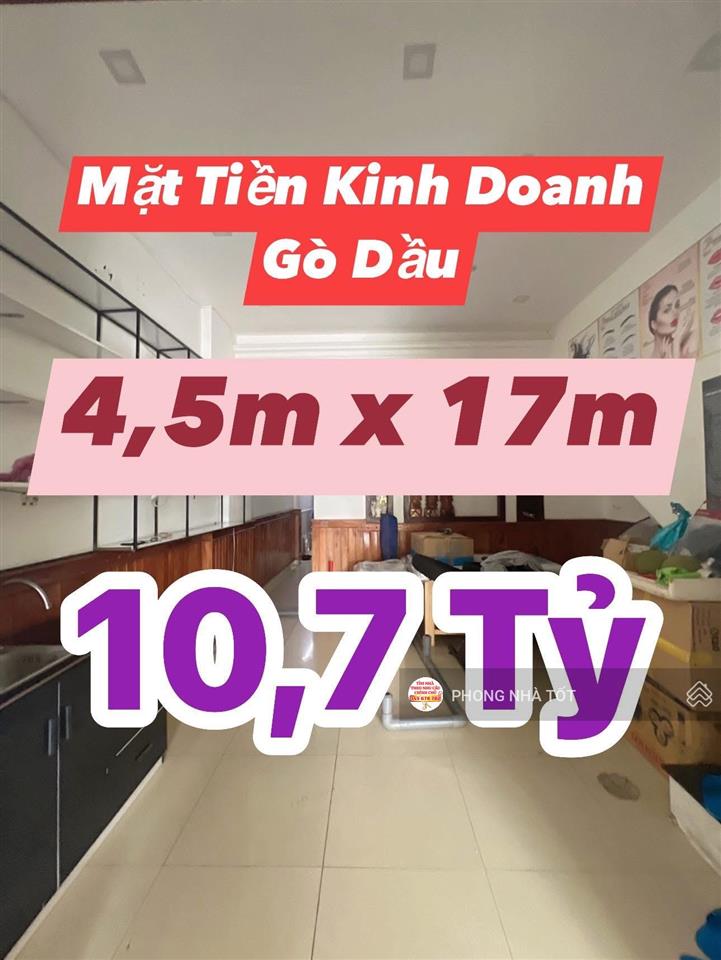 Bán rẻ nhà mặt tiền kd gò dầu tân phú