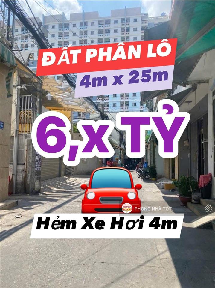 Khu phân lô 4x25 chỉ hơn 6tỷ tân phú giáp quận 11.