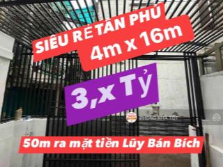 Bán nhà rẻ tân phú chỉ hơn 3 đồng 4x16