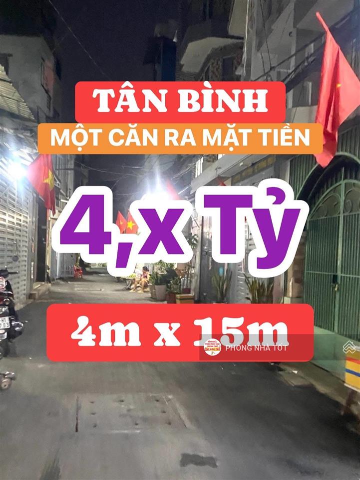Bán nhà tân bình 60m2 chỉ hơn 4 tỷ thương lượng