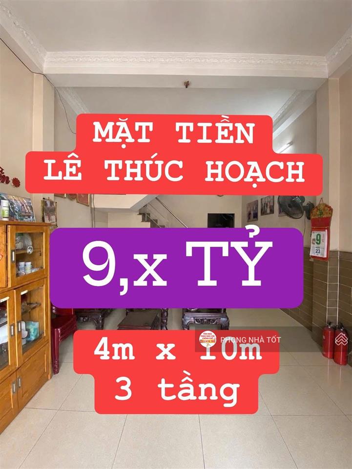 Bán nhà mặt tiền lê thúc hoạch tân phú 4x10 chỉ hơn 9tỷ