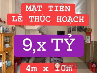 Bán nhà mặt tiền lê thúc hoạch tân phú 4x10 chỉ hơn 9tỷ