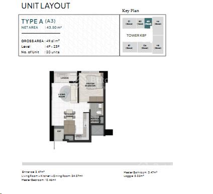 Bán gấp căn hộ k8hh1 starlake tây hồ tây , 1 ngủ, 46,04m2, 8.4 tỷ, vênh ít