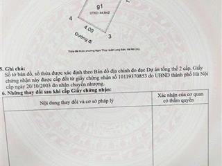 Bán nhà vị trí đẹp 268 đường Ngọc Thuỵ - Long Biên - HN.