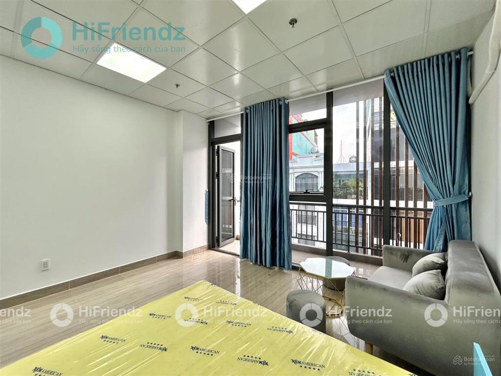 Cho thuê 1pn ban công mới gần khu vực sân bay full nội thất  gần phú nhuận  công viên gia định