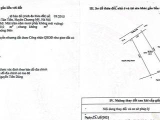 Bán đất 160m2, 3 tỷ, gần đường chính ql 21, tân tiến, chương mỹ, hà nội, view đẹp