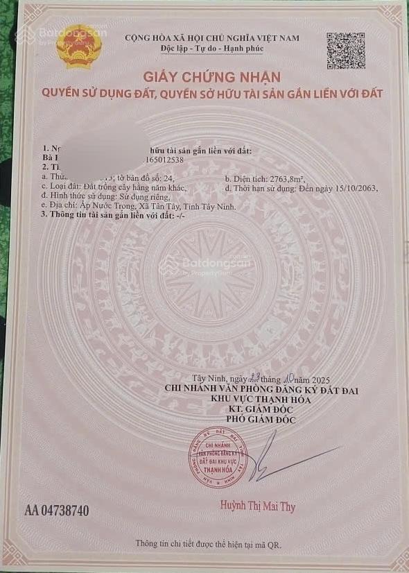 Bán đất nhựa nhánh quốc lộ 62, thủy đông, thạnh hóa, long an, 19,6 tỷ, 12253,1m2