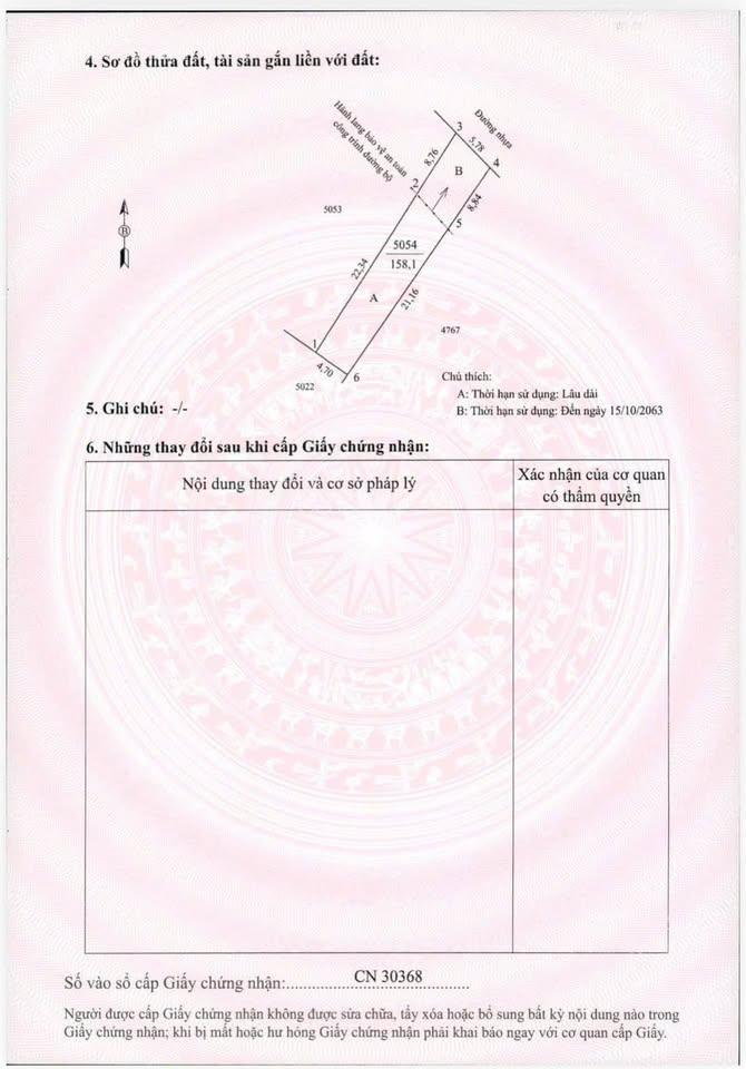Bán đất 1900m2 tại xã ba sao, 5,2 tỷ