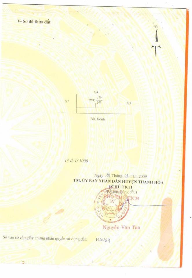 Bán đất tại thủy đông, thạnh hóa, long an, 32 tỷ, 21520 m2