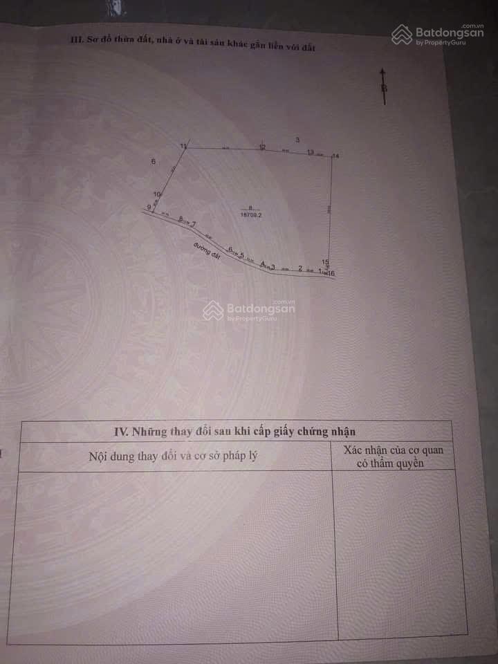 Bán đất tại tân hòa, 14,5 tỷ, 15709 m2