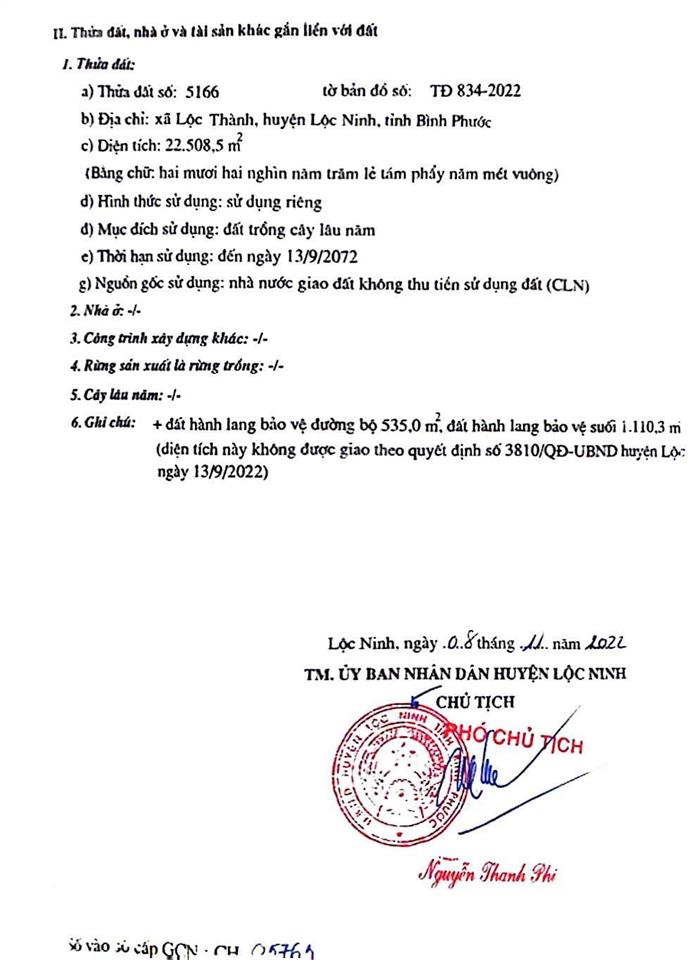 Bán đất tại xã lộc thành, 35 tỷ, 22508m2, giá cực chất uy tín