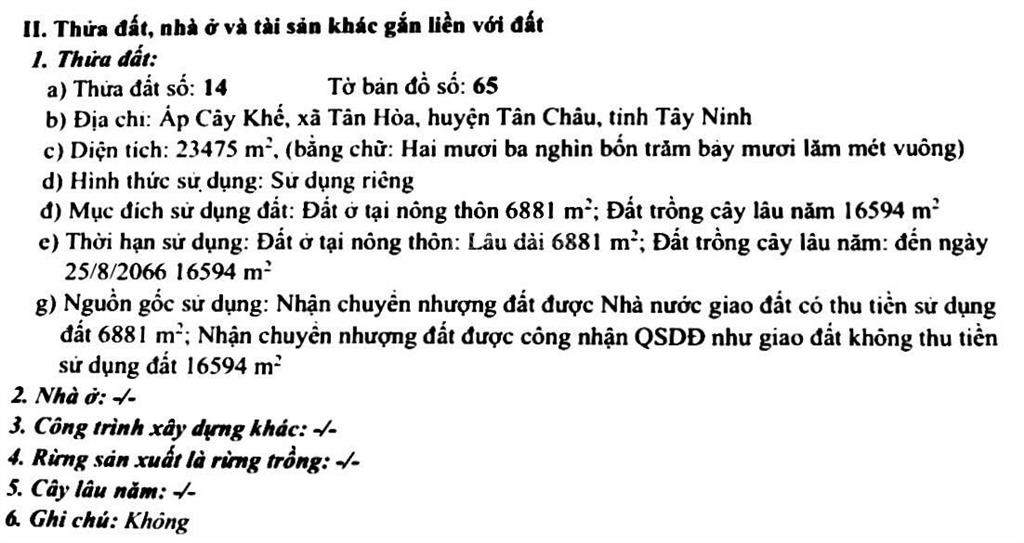 Bán đất mặt tiền dh thanh niên, tân hòa, tân châu, tây ninh