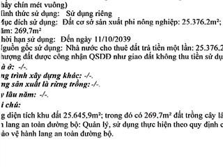 Bán đất tại quốc lộ 22b, 115 tỷ, 25645.9 m2, pháp lý đầy đủ