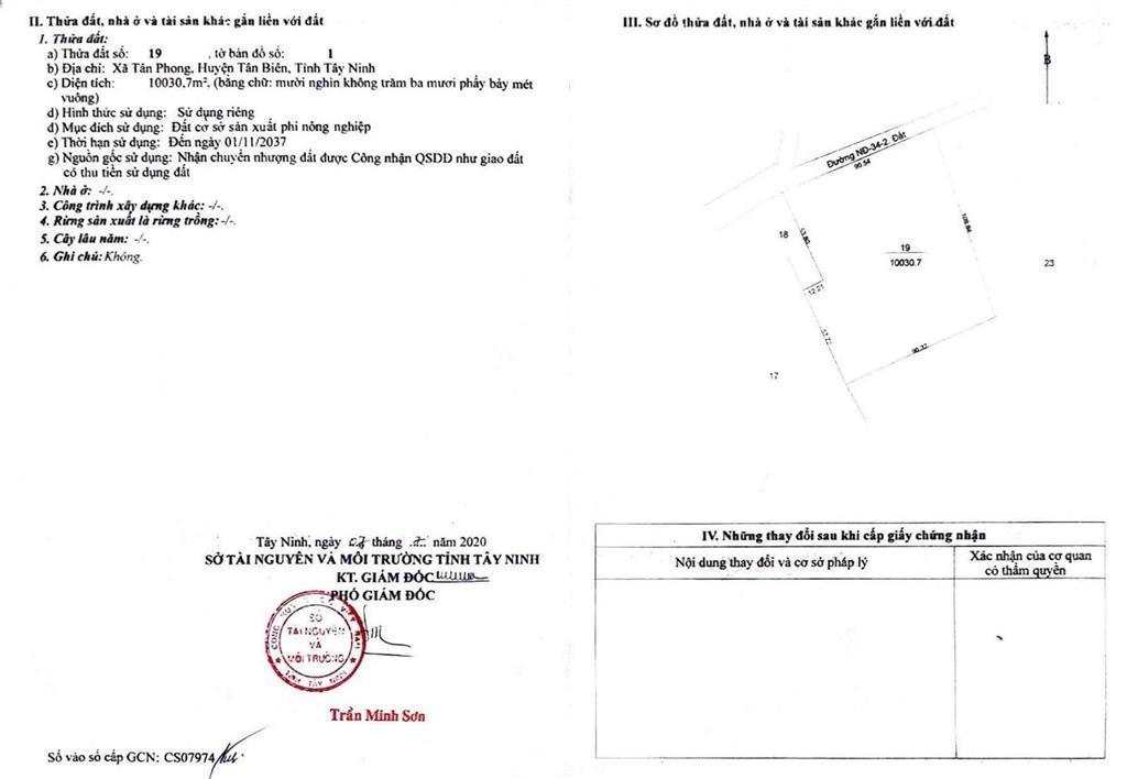 Bán đất skc tại xã tân phong, 45 tỷ, 10030.7 m2