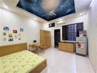 Cho thuê căn hộ studio cửa sổ trời, full nội thất, rộng 25m2, ngay vạn hạnh mall  cầu vượt 3/2 q10