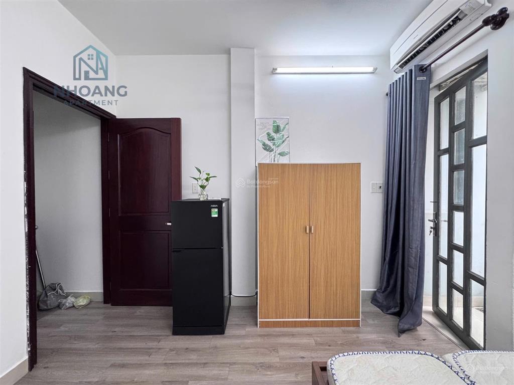 Cho thuê căn hộ studio bancol, full nội thất, rộng 25m², gần vòng xoay dân chủ q3