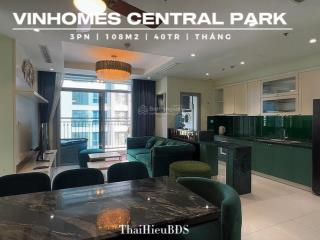 Vinhomes central park 3pn  108m2 thiết kế thành 2pn cho chị em. tông màu hợp mạng mộc  hoả