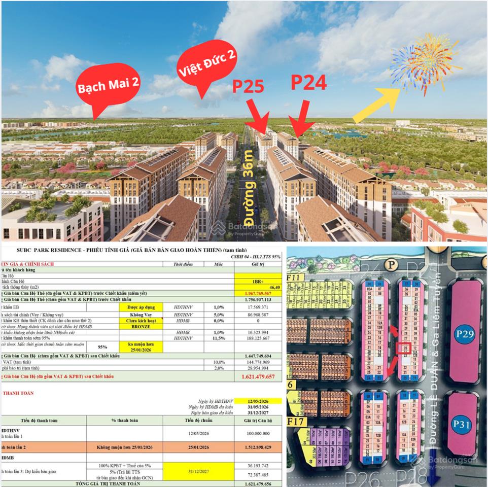 Căn 1br+ tối ưu 3 ngủ  giá rẻ nhất trên bảng hàng hiện tại, tầng trung. không còn căn rẻ hơn