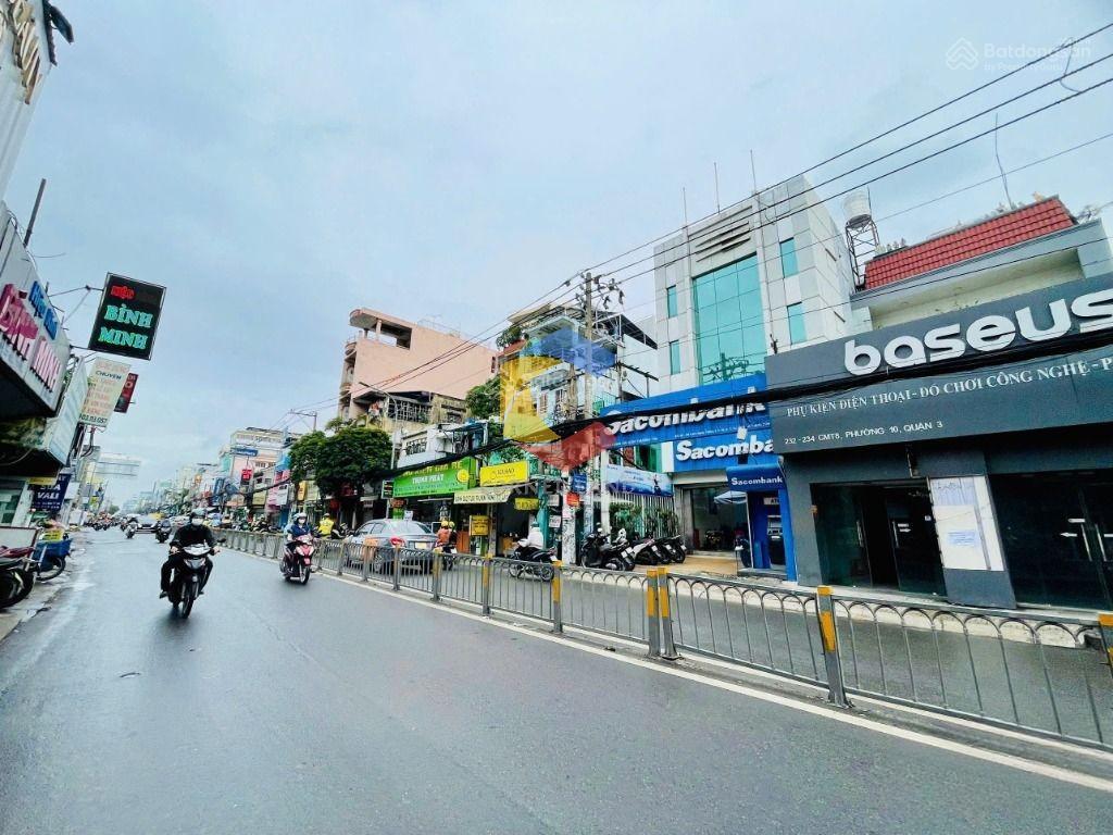 Gấp bán, mặt tiền cmt8, 4,5x15m, 58m2, 5 tầng, tn 50 triệu, kinh doanh sầm uất, 21 tỷ tl