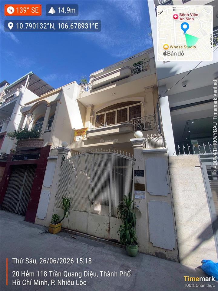 Vị trí cực đẹp, ngang tốt, hxh 6m trần quang diệu, 5,2x13m, 3 tầng, chưa qua đầu tư, chỉ 16 tỷ