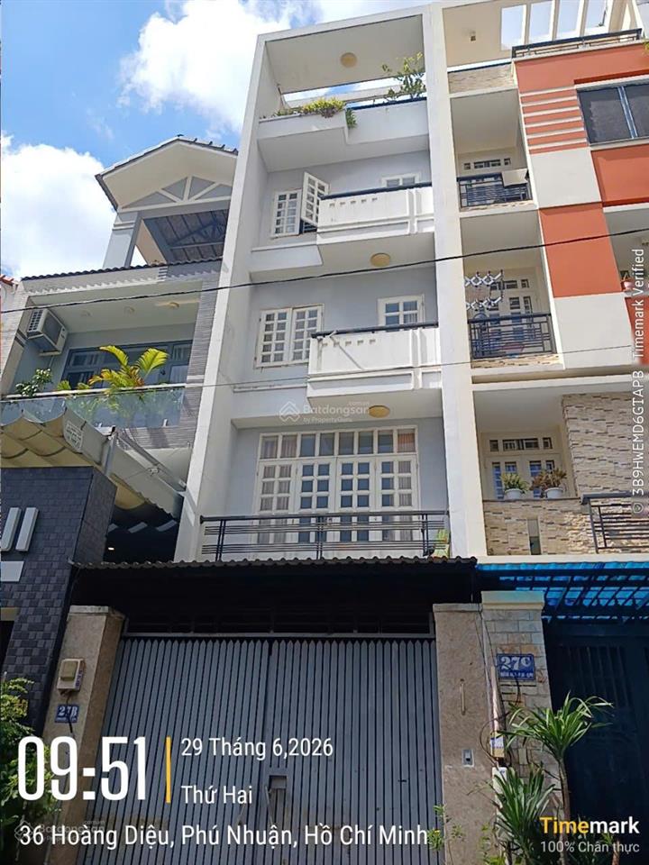 Hiếm có, mặt tiền hoàng diệu, sát nguyễn văn trỗi, 4x16,5m, 5 tầng kiên cố, ở ngay, chỉ 19 tỷ tl