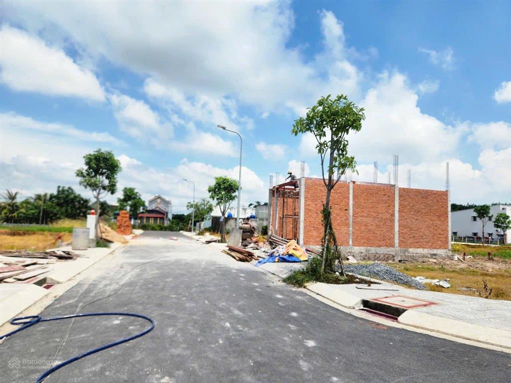 Bán lô đất 2 mặt tiền trước sau 87,3m2 full thổ cư qh hiện hữu tân phú trung củ chi