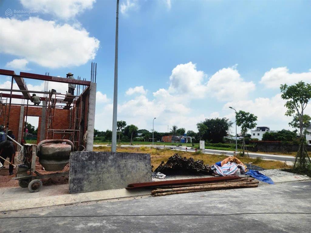 Bán lô đất 2 mặt tiền trước sau 87,3m2 full thổ cư qh hiện hữu tân phú trung củ chi