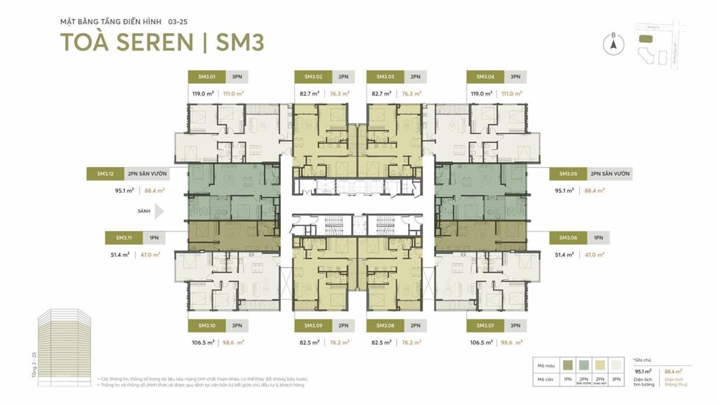 Chính chủ cần bán căn hộ greenera sm3 1206