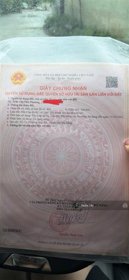 Lô đất mặt tiền đường lê bôi, sơn trà, cách biển chỉ 50m