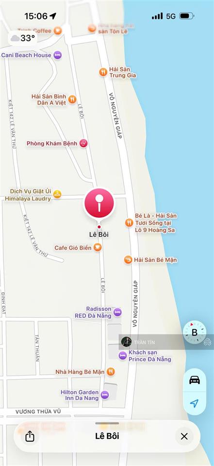 Lô đất mặt tiền đường lê bôi, sơn trà, cách biển chỉ 50m