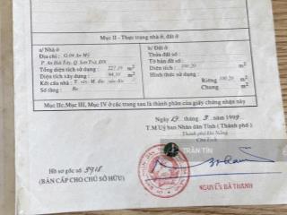 Căn nhà 3 tầng mặt tiền đường triệu việt vương, ngay cầu rồng phun lửa