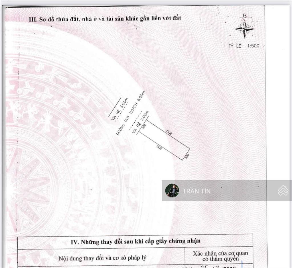 Lô đất mặt tiền đường hoà minh 27.