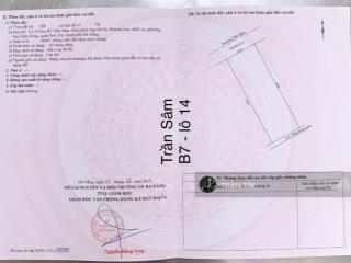 Lô đất mặt tiền đường trần sâm, ngay nhà hàng chân trời góc bể