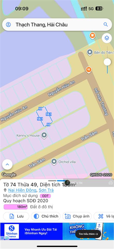 Lô đất mặt tiền đường nguyễn hữu an, view vịnh biển  núi non hữu tình.