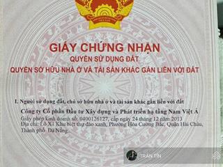 Lô đất mặt tiền đường đinh thị hoà, sát phạm văn đồng, cách biển 500m