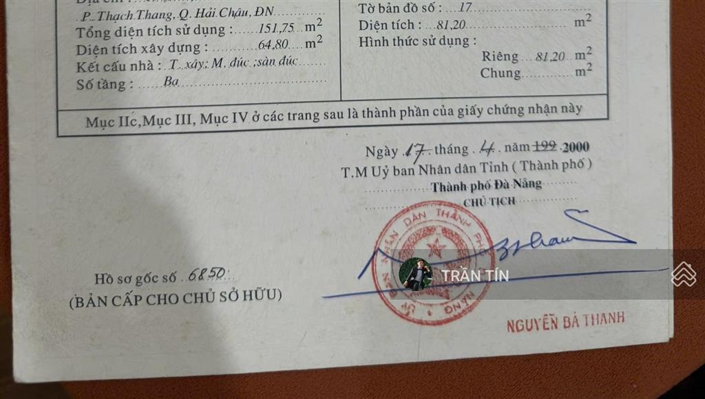 Căn nhà mặt tiền đường lê lai, hải châu, đà nẵng