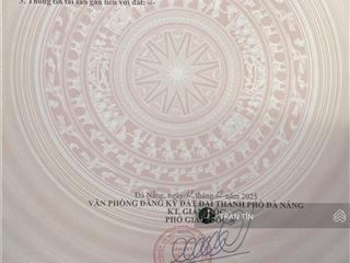 Lô đất đường trần văn dư. diện tích 127m2. hướng đông bắc. cách biển mỹ khê 200m. giá 13 tỷ 800