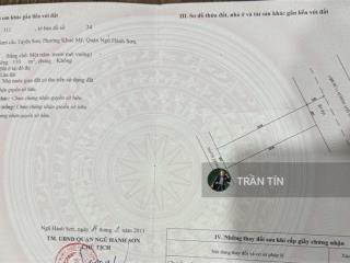 Lô đất mặt tiền đường đoàn khuê. khu đô thị nam việt á. giai đoạn 1. cách sông hàn 250m