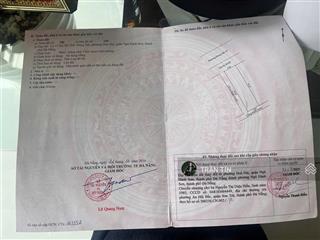 Lô đất mặt tiền đường đông hải 10. đối diện bãi tắm tân trà. diện tích 90m2. giá bán 5 tỷ 350