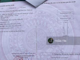 Cặp đất đường minh mạng.thông thẳng ra bãi tắm sơn thuỷ. phù hợp xây dựng khách sạn & apartment