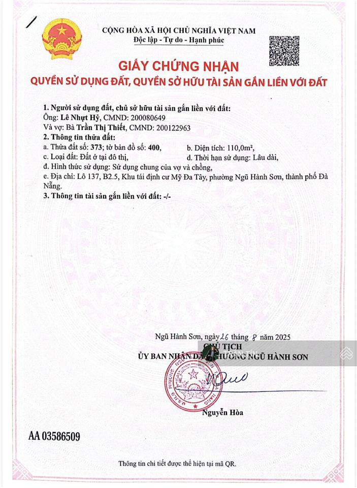 Toà căn hộ đường mỹ đa tây 10. giai đoạn 1 khu đô thị nam việt á. cách sông hàn 300m