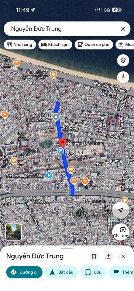 Lô đất mặt tiền đường nguyễn đức trung. diện tích 104m2. hướng đông bắc. đường 10m5. giá bán 11 tỷ