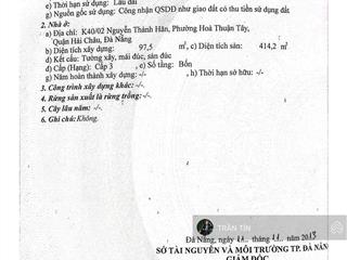 Lô đất phố nguyễn thành hãn. lợi thế 3 mặt thoáng. phù hợp xây dựng căn hộ dịch vụ