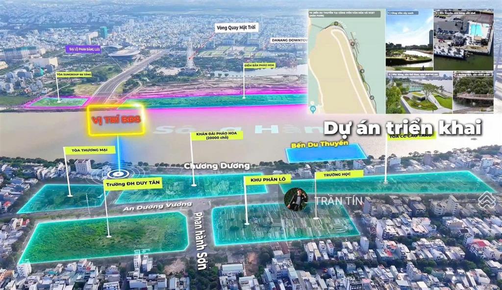 Lô đất mặt tiền đường an dương vương. đối diện khán đài pháo hoa & đà nẵng downtown