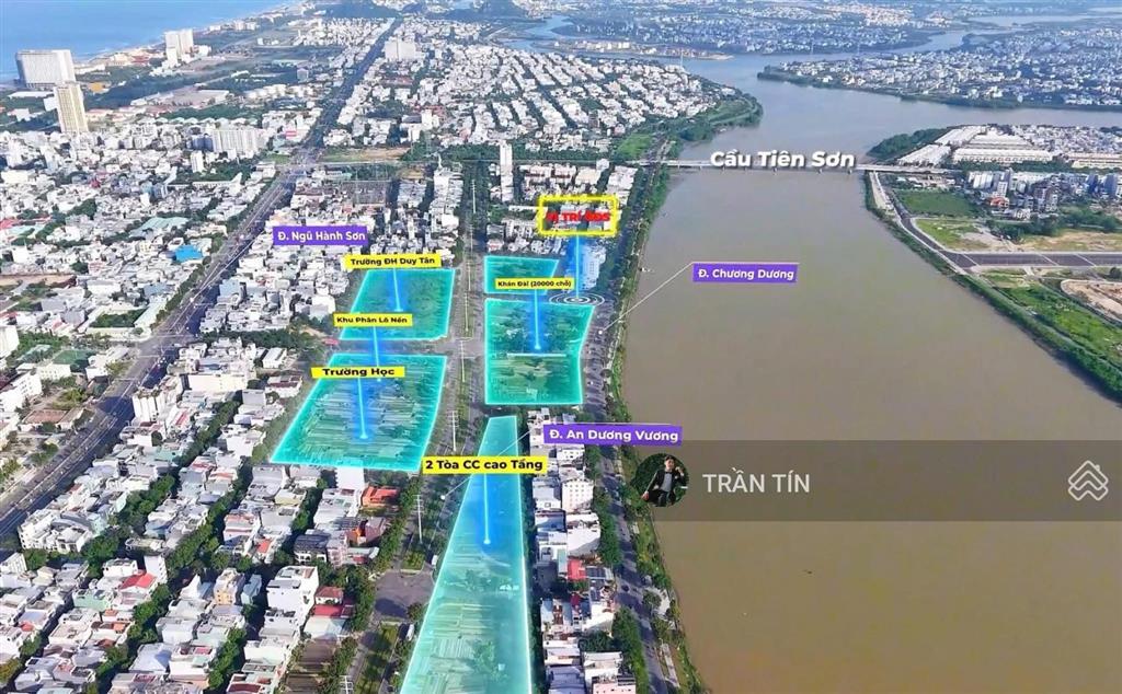 Lô đất mặt tiền đường an dương vương. đối diện khán đài pháo hoa & đà nẵng downtown