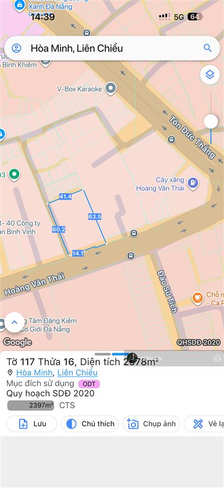 Lô đất mặt tiền số 12 đường hoàng văn thái. ngay ngã 3 hoàng văn thái & tôn đức thắng.
