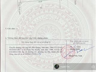 Cặp đất trục chính đất biển đường hoàng bình chính. cách bãi tắm non nước chưa tới 200m