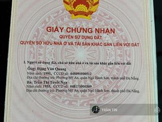 Lô đất góc 2 mặt tiền đường trần khánh dư & an thượng 24. trung tâm phố tây. cách biển mỹ khê 400m