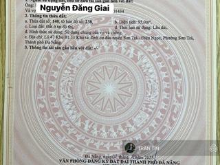 Lô đất mặt tiền đường nguyễn đăng giai. cách biển chưa tới 200m. đối diện dự án công viên đại dương