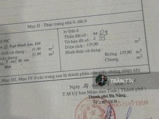 Mảnh đất đường phan thúc duyện. sát nguyễn văn thoại. trung tâm du lịch. cách biển mỹ khê 400m